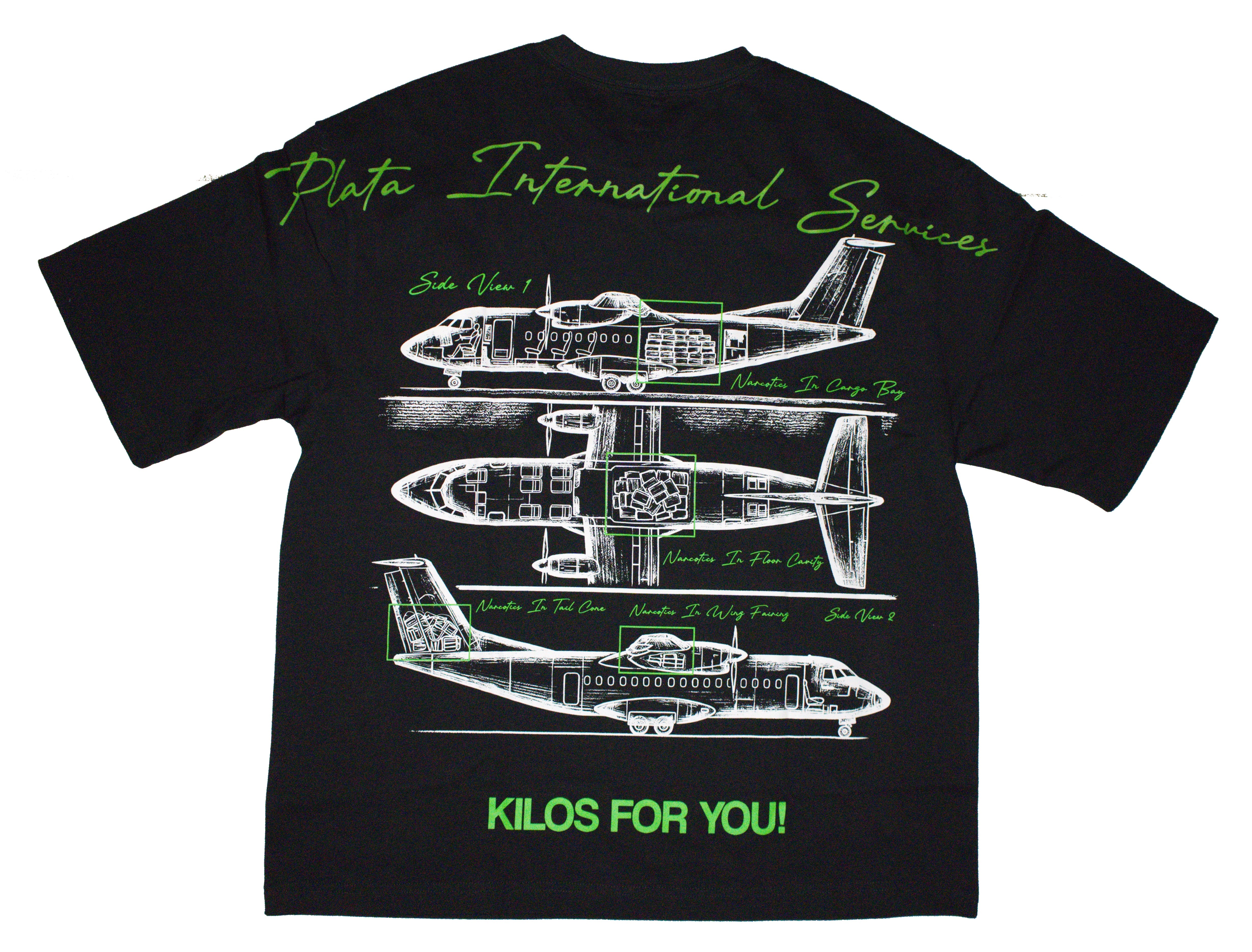"IN PLATA WE TRUST" GREEN T-SHIRT